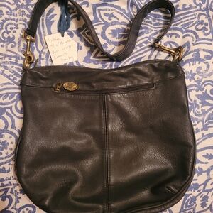 Stone Mountain Accessories Blue  Leather Camarillo Shoulder Bag